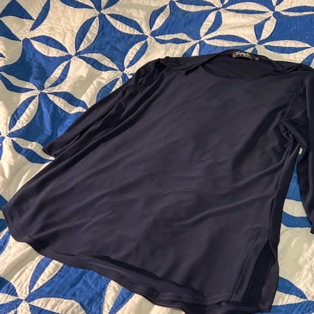 Simpli Go To Tee - Navy - sz 12